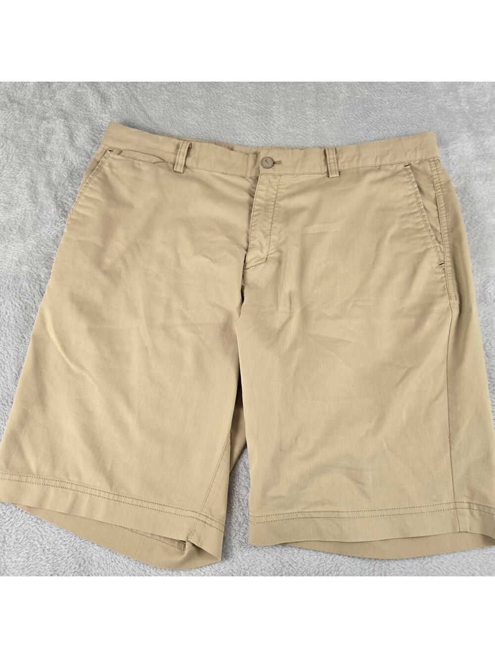 Nike Golf Tour Performance Mens Shorts Size 36 Khaki Dri-FIT 9" Inseam